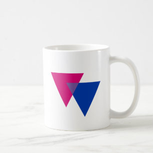 BISEXUELLT TRIANGELSYMBOL KAFFEMUGG