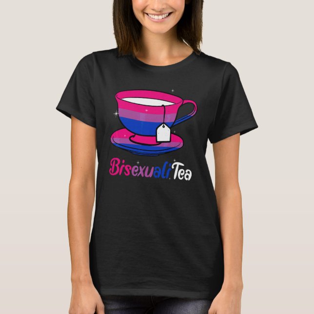 Bisexuellte Bisexuell   Bisexuellt Stöd Te T Shirt (Framsida)