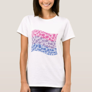 BISEXUUAL FLAGGA ORD MÖNSTER T-SHIRT