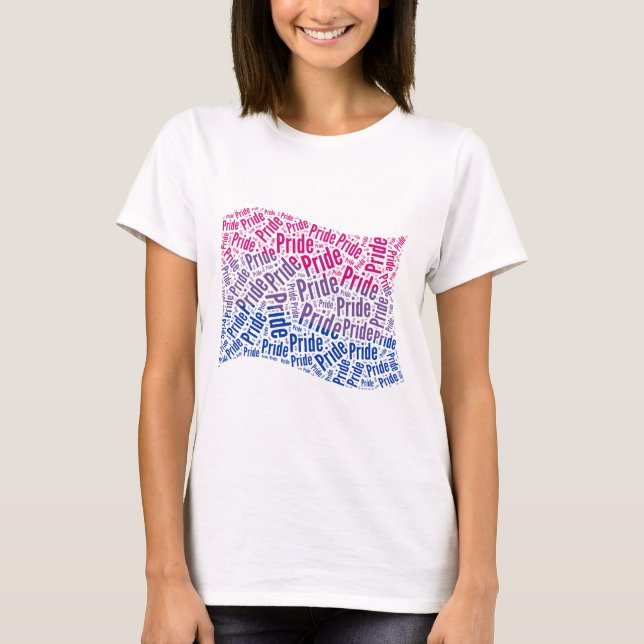 BISEXUUAL FLAGGA ORD MÖNSTER TEE (Framsida)