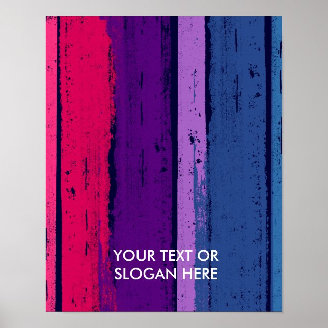 BISEXUUELLT PRIDE BLÄCK PUB POSTER (Framsidan)