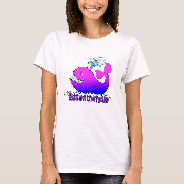 Bisexuwhale T-shirt (Framsida)