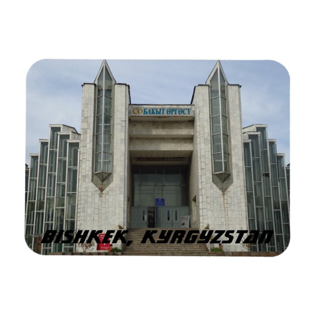Bishkek Bröllop Palace - Kirgizistan Magnet (Horisontell)
