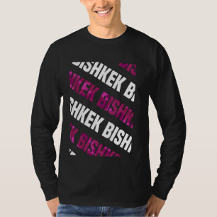 Bishkek Camo Mönster Rosa Camouflage T Shirt