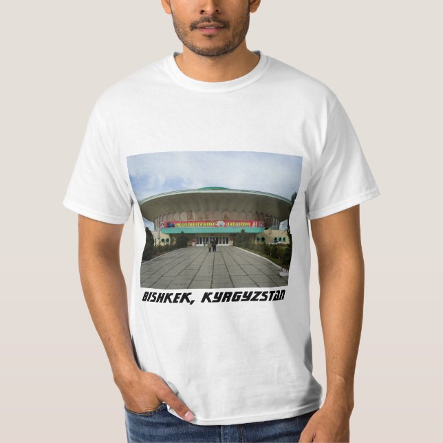 Bishkek, Kirgizistan Circus Tee Shirt (Framsida)