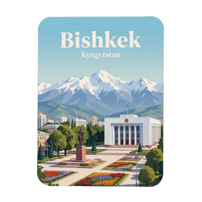 Bishkek Kirgizistan Magnet (Vertikal)