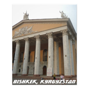 Bishkek National Theater - Kirgizistan Fototryck