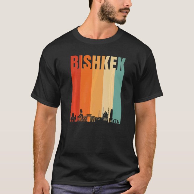 Bishkek Skyline T Shirt (Framsida)