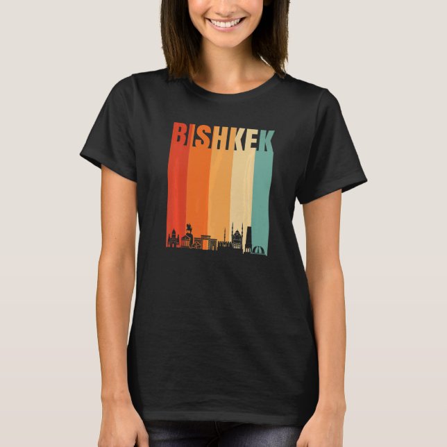Bishkek Skyline T Shirt (Framsida)