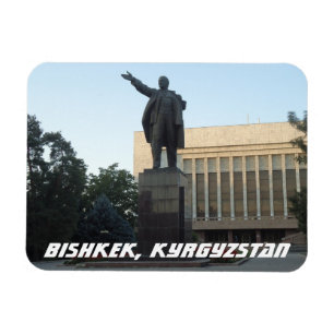 Bishkek sovjetisk Lenin staty - Kirgizistan Magnet
