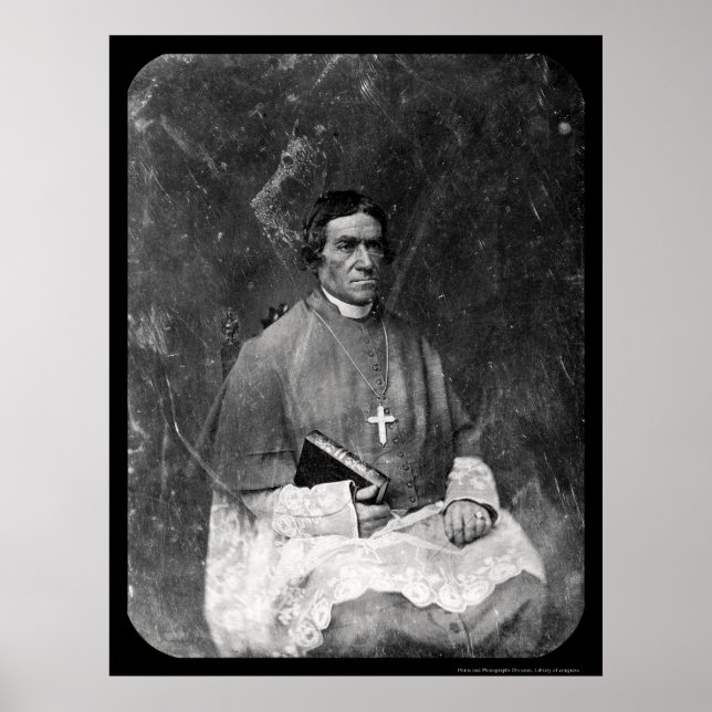 Bishop Baraga Daguerreotype 1844 Poster (Framsidan)