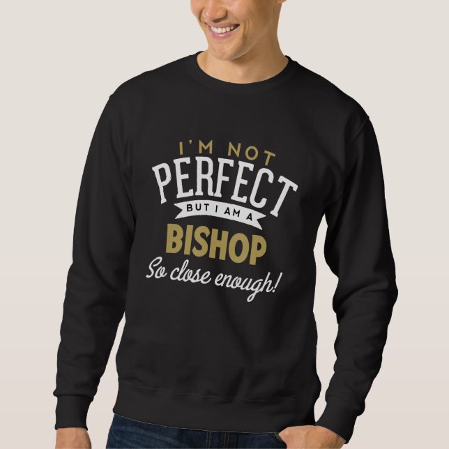 Bishop Bishop Namn Shirt Lång Ärmad Tröja (Framsida)