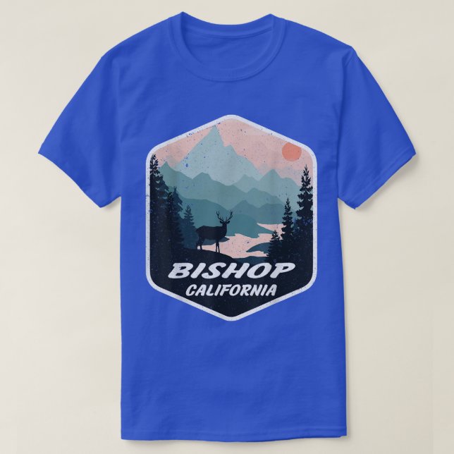 Bishop California CA Mountains Hike Hiking Souveni T Shirt (Design framsida)
