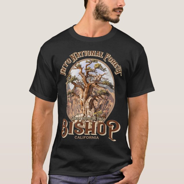 Bishop California Inyo National Forest T Shirt (Framsida)