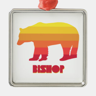 Bishop California Rainbow Bear Julgransprydnad Metall