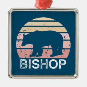 Bishop California Retro Bear Julgransprydnad Metall