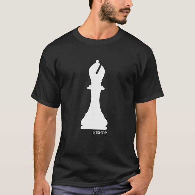 Bishop Chess Biet Halloween Costume Chess Klubb T Shirt (Framsida)