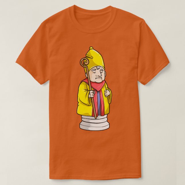Bishop Chess biet vid Chess T Shirt (Design framsida)