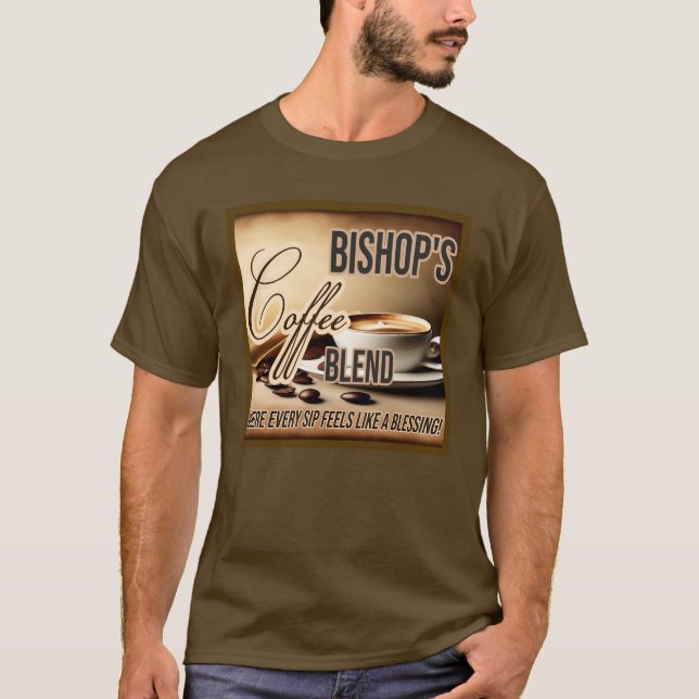 Bishop Coffee Blend T Shirt (Framsida)