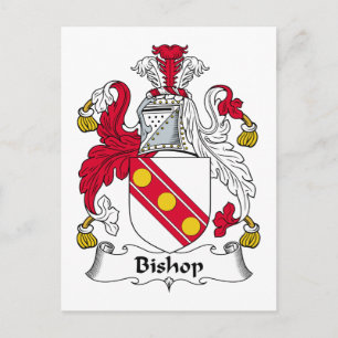 Bishop Family Crest Vykort