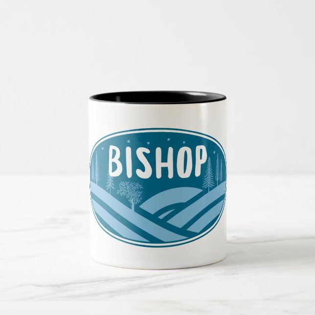 Bishop Kalifornien utomhus Två-Tonad Mugg (Center)