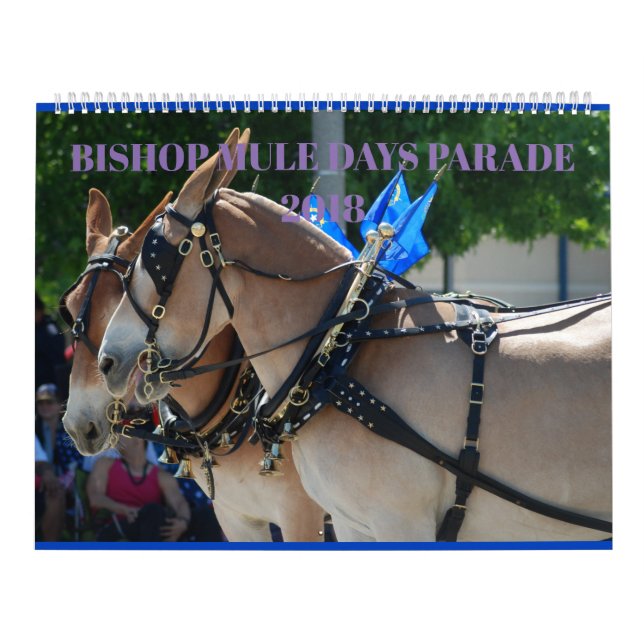 Bishop Mule Days Parad 2018 Kalender (Omslag)