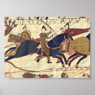 Bishop Odo rallying Duke William' armé Poster