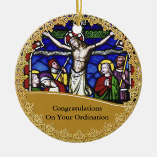 Bishop Ordination Ordached Commemorative Gift Julgransprydnad Keramik