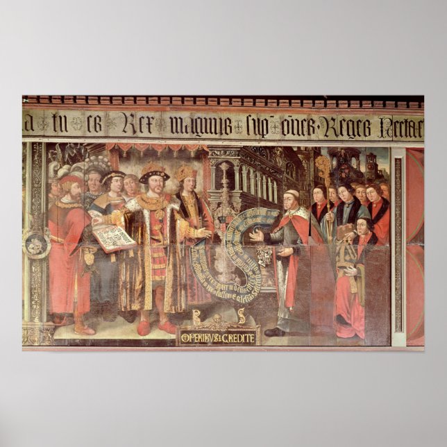 Bishop Robert Sherburne med Henry VIII Poster (Framsidan)