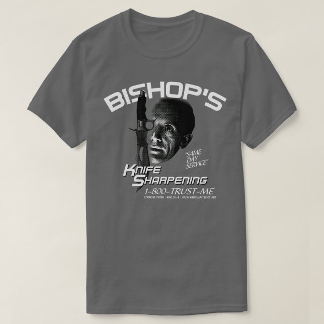 Bishops Knivar Sharpening Service T Shirt (Design framsida)