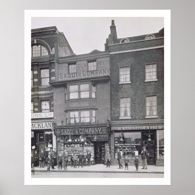 Bishopsgate från "Historic London Byggnad A" Poster (Framsidan)