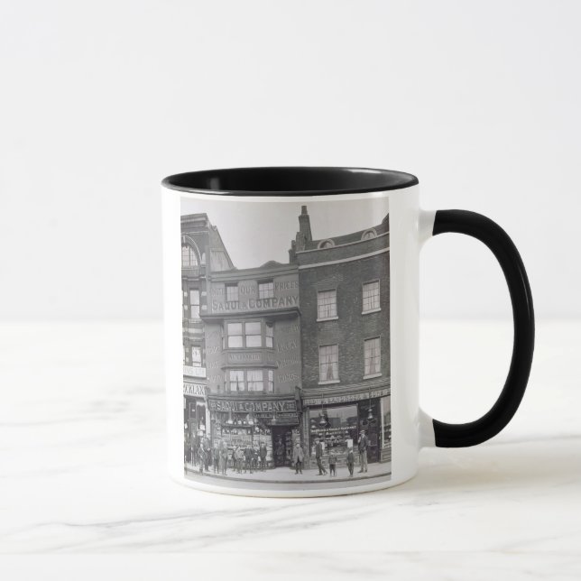 Bishopsgate från "historiska London byggnader vid Mugg (Höger)