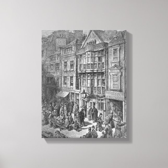 Bishopsgate Street Canvastryck (Framsida)