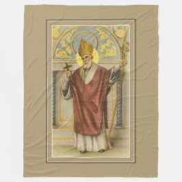 Biskop för St Nicholas julkatolik Fleecefilt