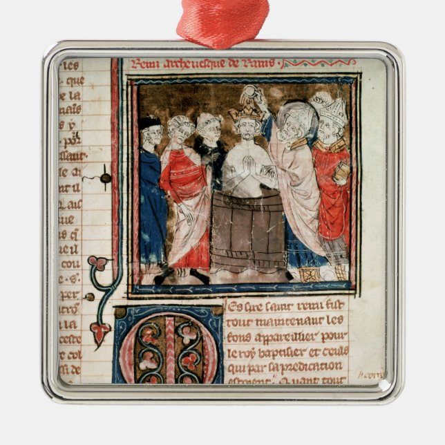 Biskop för St. Remigius av Rheims Julgransprydnad Metall (Framsidan)