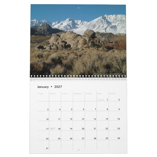 Biskop kalender för CA 2010 (Jan 2027)