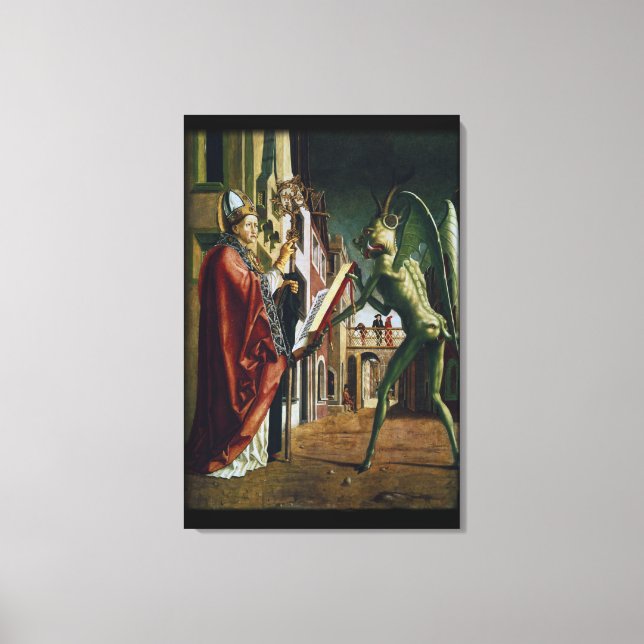 Biskopen och Beasten - 24x36 Museumkvalitet Canvastryck (Framsida)
