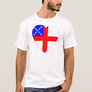 Biskops- flaggahjärta t shirt