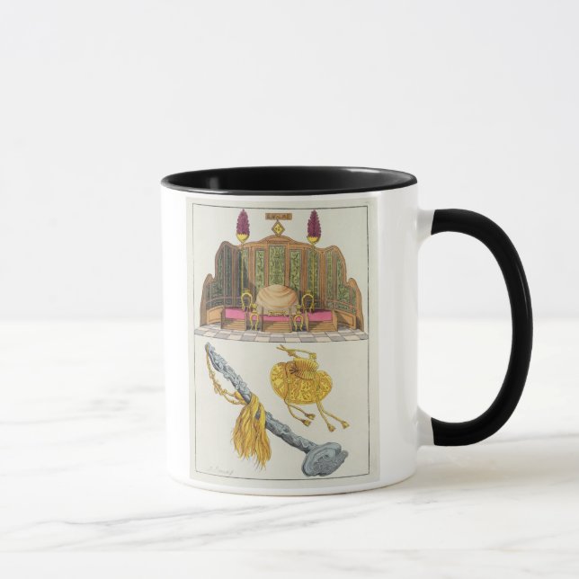 Biskopsstolen av en kinesisk kejsare, jojjade mugg (Höger)