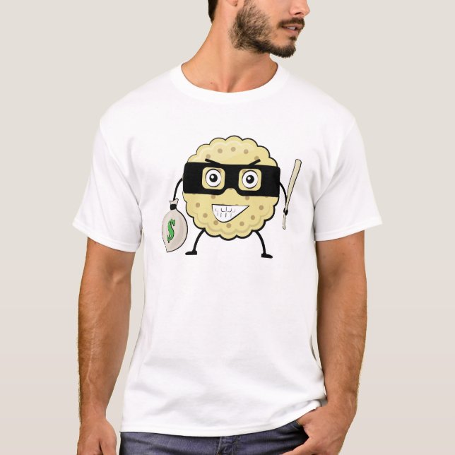 Biskuitförbrytare - Rolig Karaktär Illustration T Shirt (Framsida)