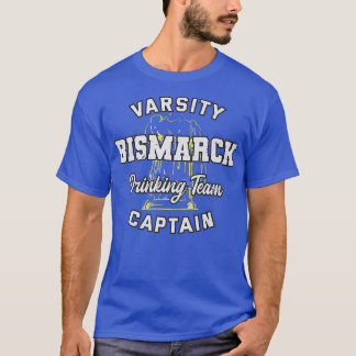 Bismarck Drinking Team kapten North Dakota Beer L. T Shirt