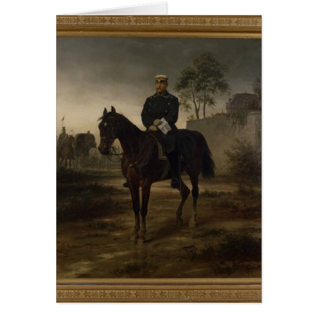 Bismarck för Paris, 1873 Hälsningskort (Framsidan)