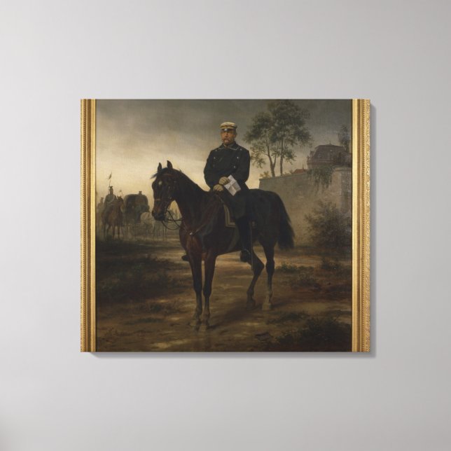Bismarck före Paris, 1873 Canvastryck (Framsida)