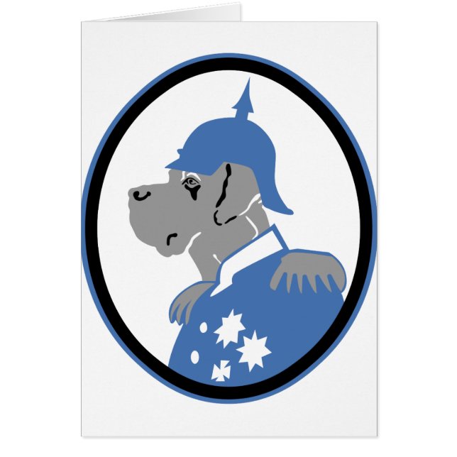 Bismarck Hund Hälsningskort (Framsidan)