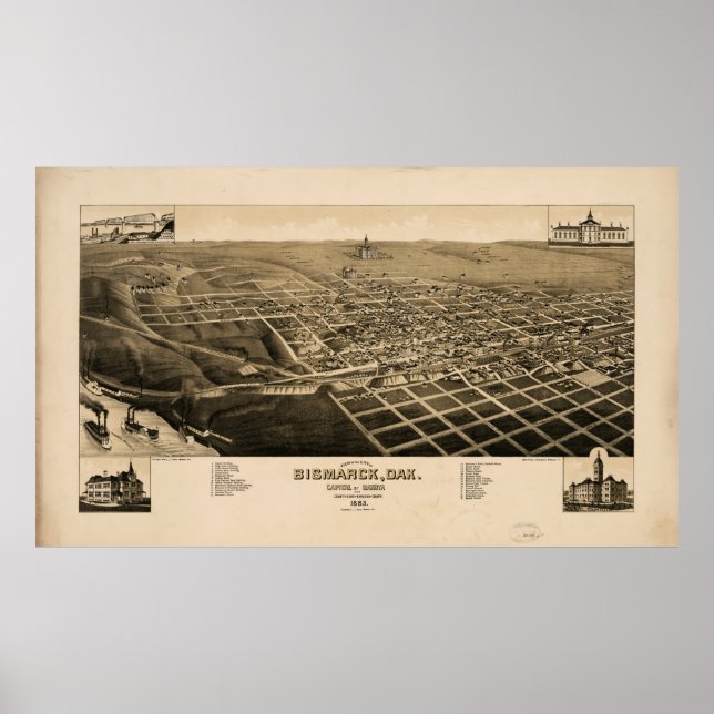 Bismarck, North Dakota (1883) Poster (Framsidan)