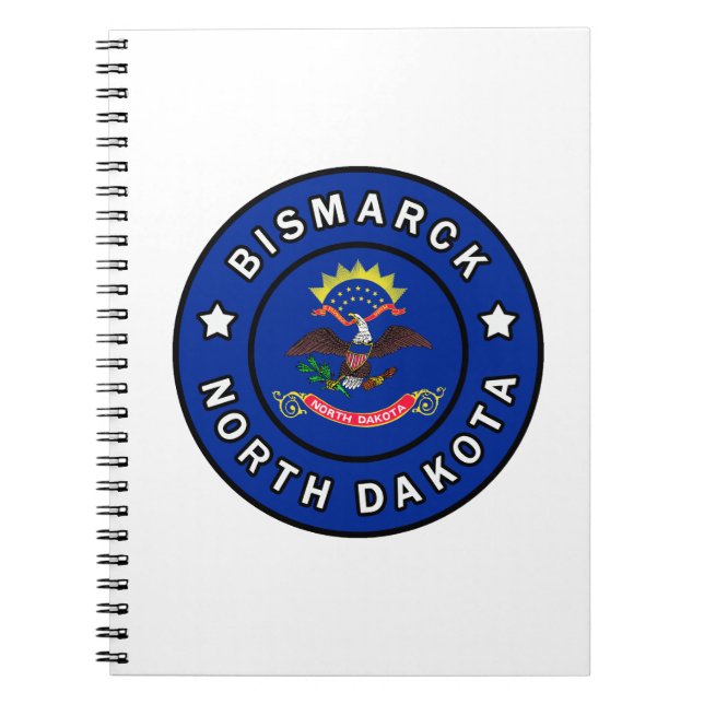 Bismarck North Dakota Anteckningsbok (Framsidan)