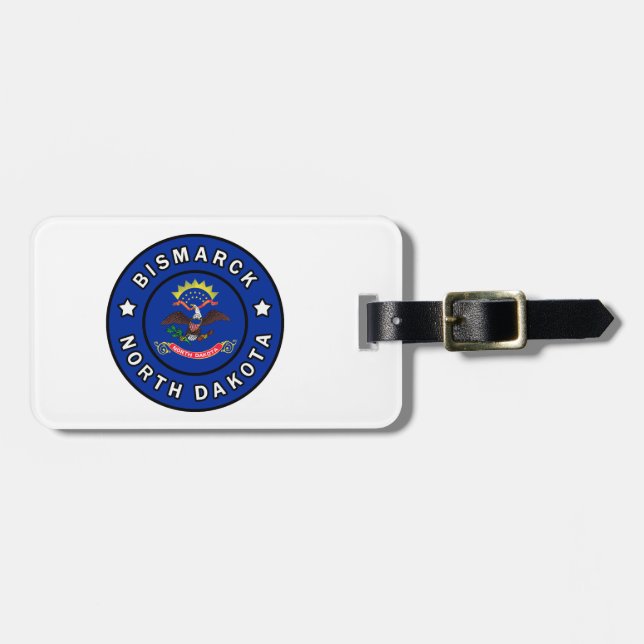 Bismarck North Dakota Bagagebricka (Horisontell Framsida)