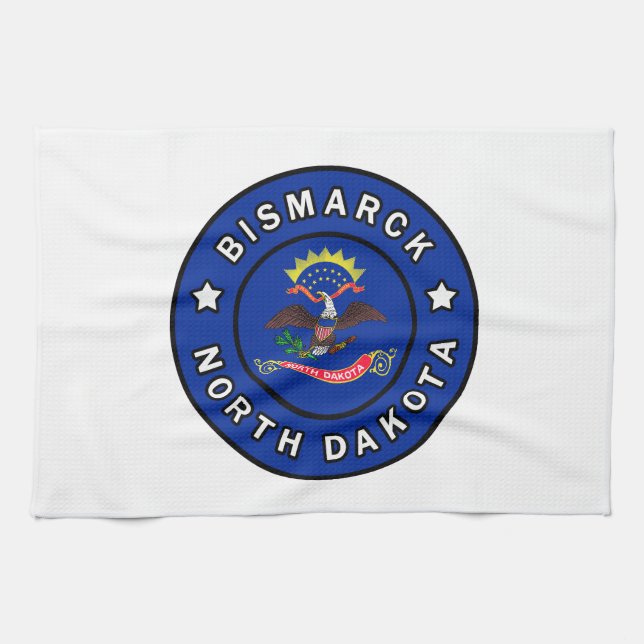 Bismarck North Dakota Kökshandduk (Horisontell)