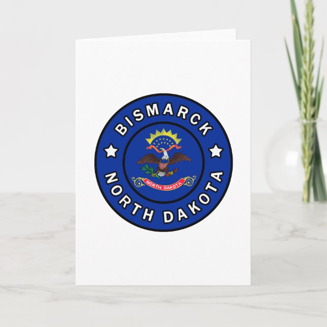 Bismarck North Dakota Kort (Framsida)