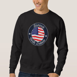 Bismarck North Dakota och Vacation Souvenir Graphi Lång Ärmad Tröja